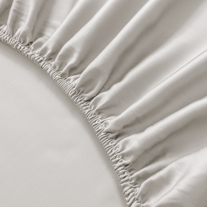 91家纺网 家纺一手货源 找家纺 慕梵家居 2026新款莱赛尔天丝纯色单床笠床笠单件 云氧灰