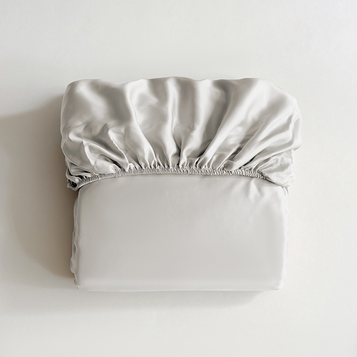 91家纺网 家纺一手货源 找家纺 慕梵家居 2026新款莱赛尔天丝纯色单床笠床笠单件 云氧灰