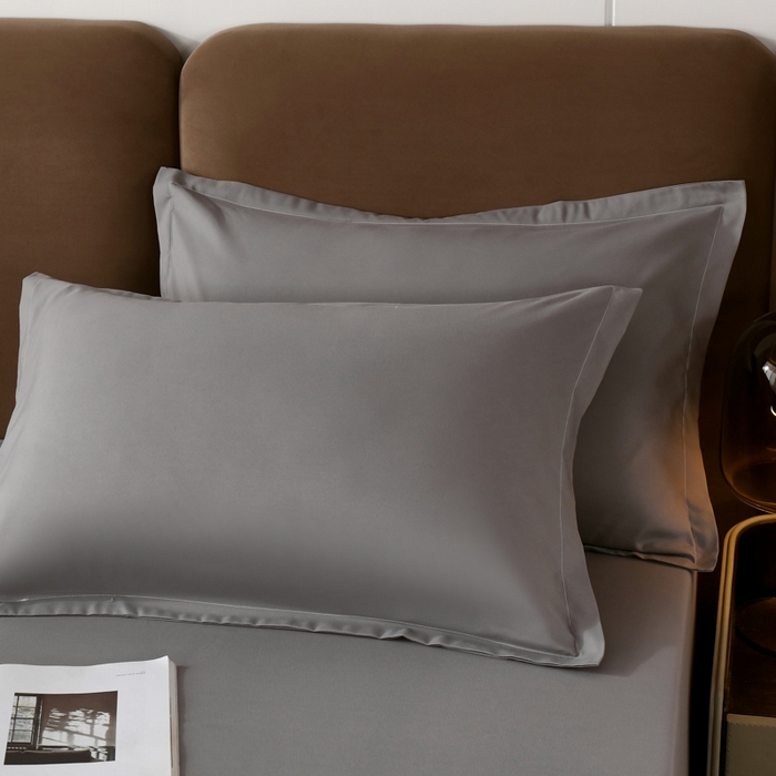 91家纺网 家纺一手货源 找家纺 伊赛家纺 2026新款A类原棉防水单层床笠 绅士灰