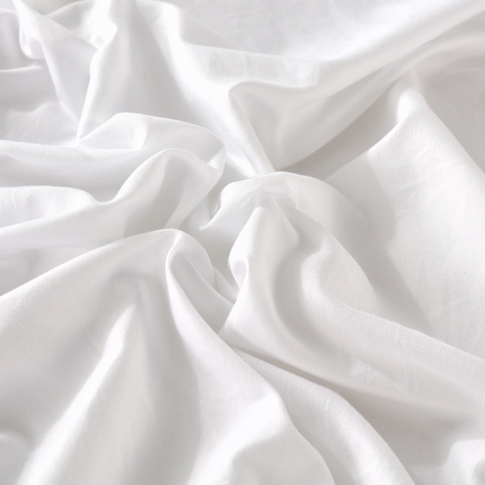 91家纺网 家纺一手货源 找家纺 伊赛家纺 2026新款A类原棉防水单层床笠 米白色