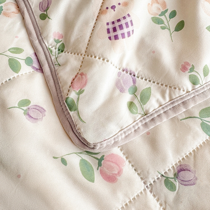 91家纺网 家纺一手货源 找家纺 （总）薇玛仕 2026电商爆款印花小清新超声波大豆夏凉被礼品空调被