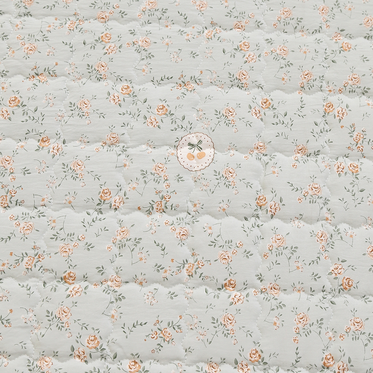 91家纺网 家纺一手货源 找家纺 彩亿家纺 2026新款A类古法水洗仿棉夹棉床笠三件套床垫保护套四季通用床罩-波浪格 波浪格-绿野