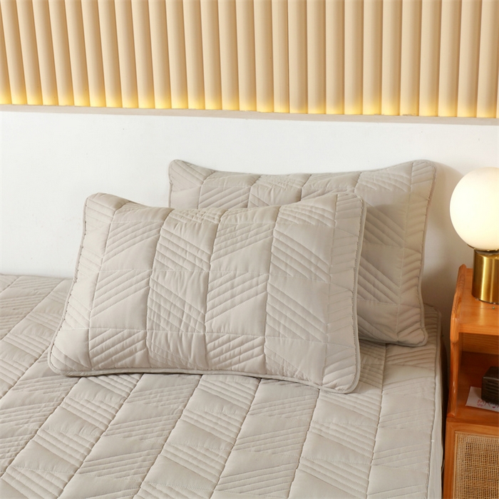 91家纺网 家纺一手货源 找家纺 （总）伊赛家纺 2026新款夹棉加厚防螨格子床笠