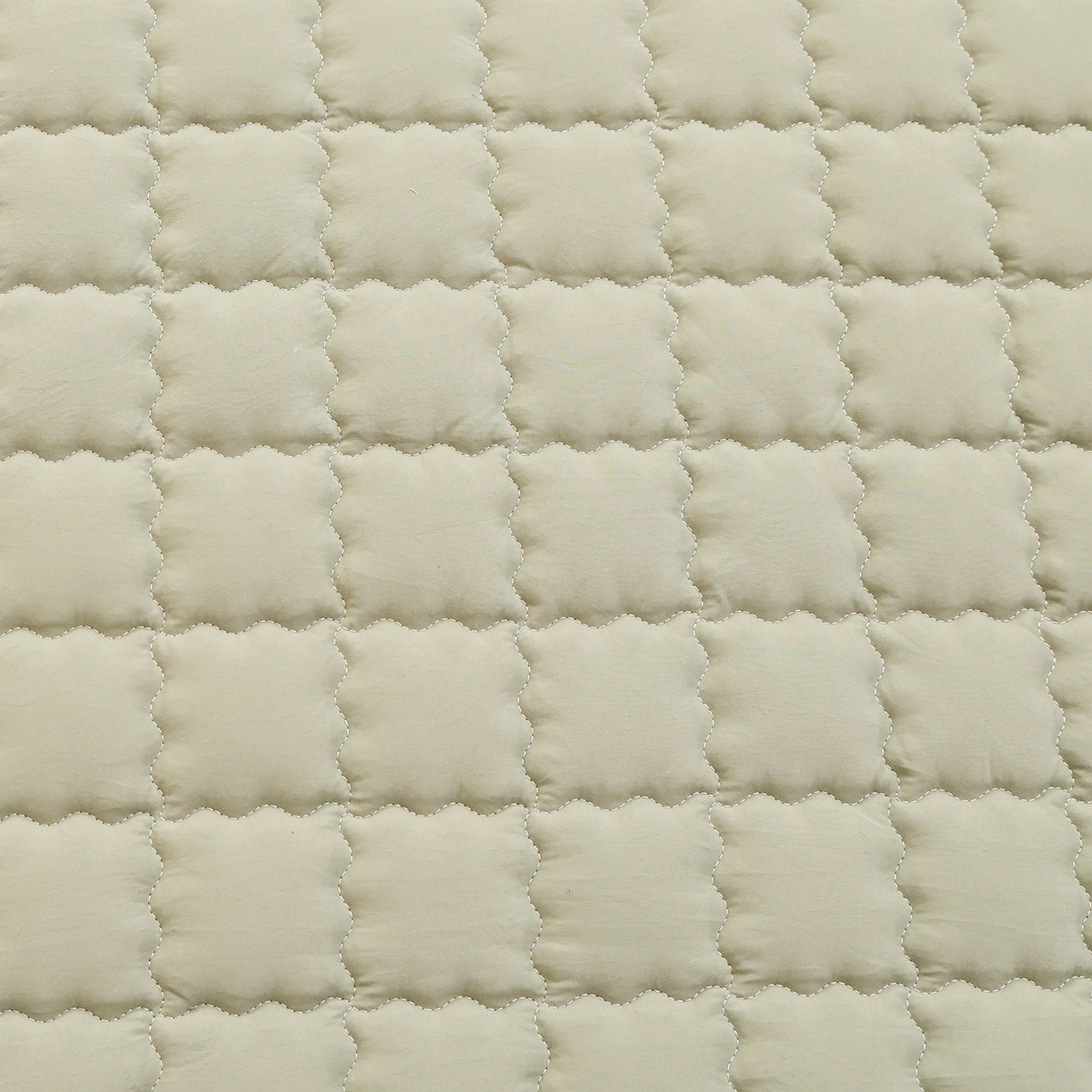 91家纺网 家纺一手货源 找家纺 彩亿家纺 2026新款A类古法水洗仿棉夹棉床笠三件套床垫保护套四季通用床罩-波浪格 波浪格-苹果绿