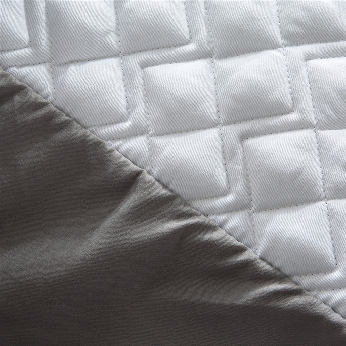 91家纺网 家纺一手货源 找家纺 伊赛家纺 2026新款夹棉加厚防螨格子床笠 方灰