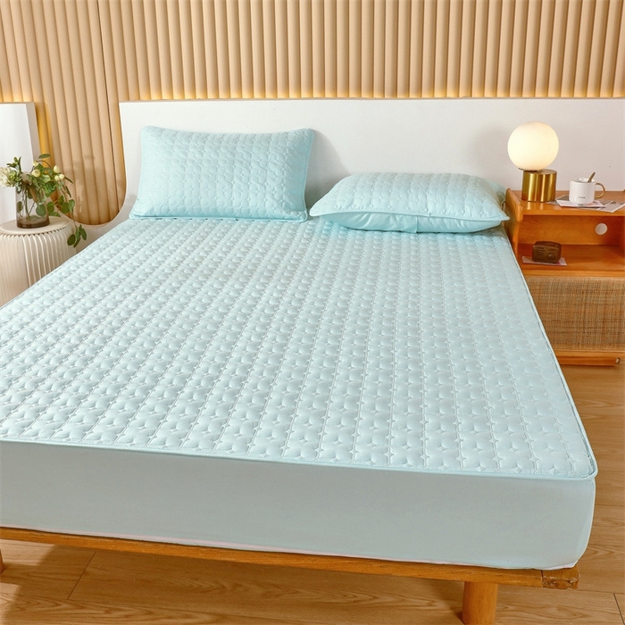 伊赛家纺 2026新款抗菌经典床笠 经典绿色