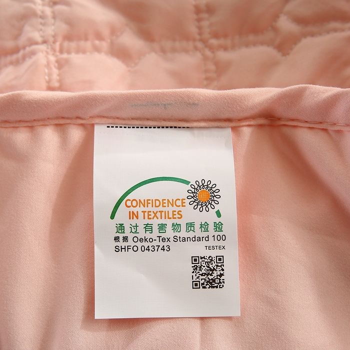 91家纺网 家纺一手货源 找家纺 伊赛家纺 2026新款抗菌经典床笠 经典粉玉