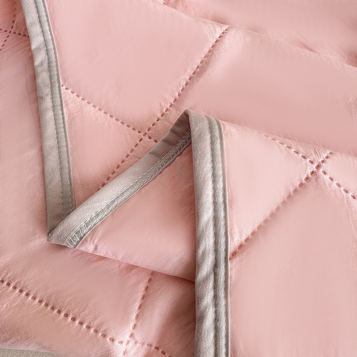 91家纺网 家纺一手货源 找家纺 （总）薇玛仕 2026跨境电商外贸款 纯色亲肤磨毛超声波夏凉被空调被