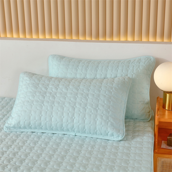 91家纺网 家纺一手货源 找家纺 伊赛家纺 2026新款可拆卸六面全包床笠 浅绿