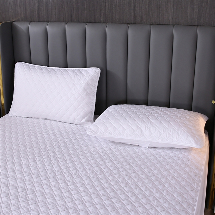 91家纺网 家纺一手货源 找家纺 伊赛家纺 2026新款可拆卸六面全包床笠 方白