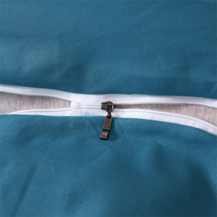 91家纺网 家纺一手货源 找家纺 伊赛家纺 2026新款可拆卸六面全包床笠 蓝色