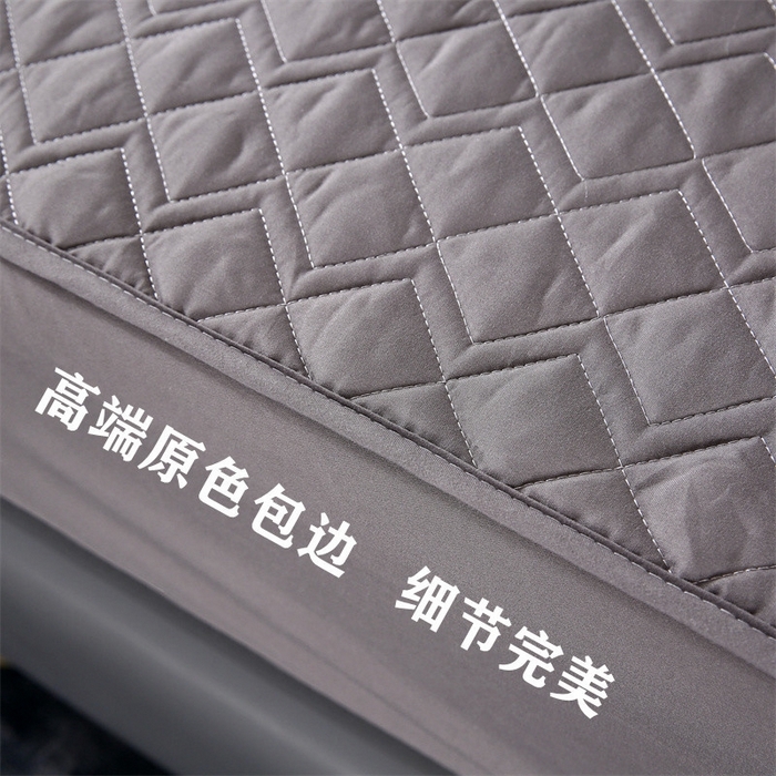 91家纺网 家纺一手货源 找家纺 伊赛家纺 2026新款可拆卸六面全包床笠 方灰