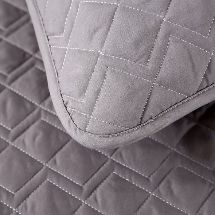 91家纺网 家纺一手货源 找家纺 伊赛家纺 2026新款可拆卸六面全包床笠 方灰