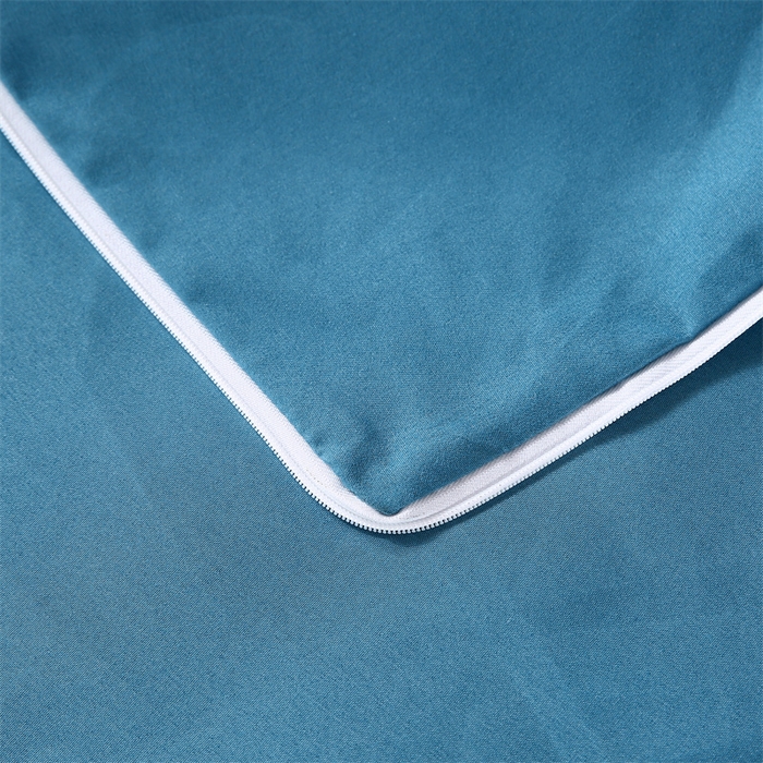 91家纺网 家纺一手货源 找家纺 伊赛家纺 2026新款可拆卸六面全包床笠 蓝色