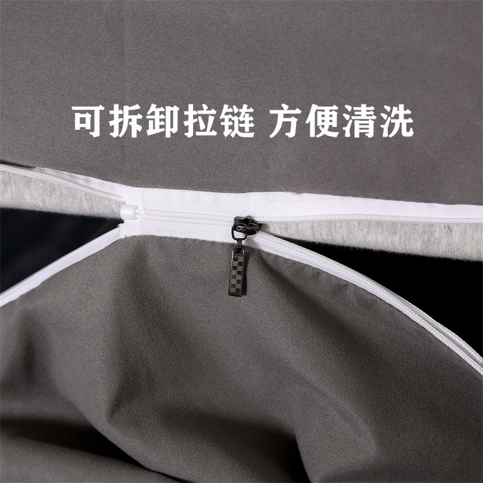 91家纺网 家纺一手货源 找家纺 伊赛家纺 2026新款可拆卸六面全包床笠 方灰