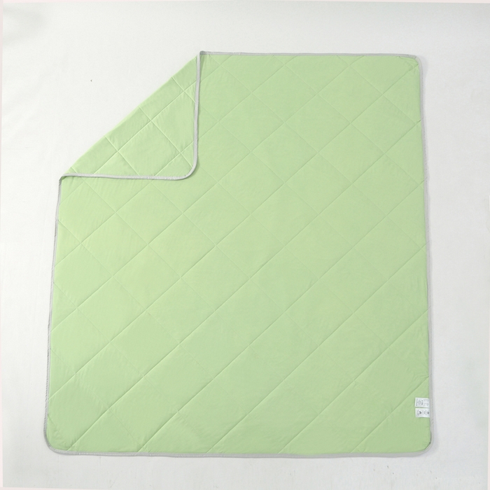 91家纺网 家纺一手货源 找家纺 薇玛仕 2026新款超声波带氨凉感丝纯色瓜瓜凉感夏被空调被 纯色果绿