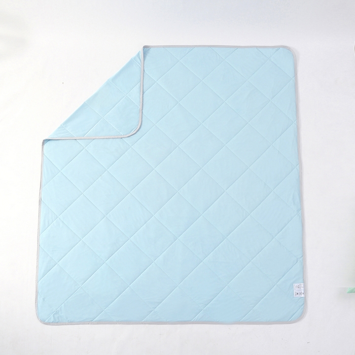 91家纺网 家纺一手货源 找家纺 薇玛仕 2026新款超声波带氨凉感丝纯色瓜瓜凉感夏被空调被 纯色天蓝