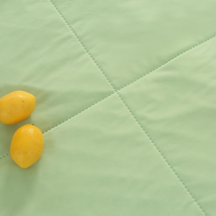 91家纺网 家纺一手货源 找家纺 薇玛仕 2026新款超声波带氨凉感丝纯色瓜瓜凉感夏被空调被 纯色果绿