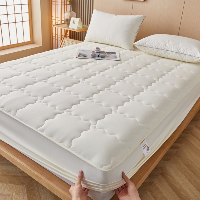 91家纺网 家纺一手货源 找家纺 （总）伊赛家纺 2026新款抗菌防螨夹棉大方格床笠