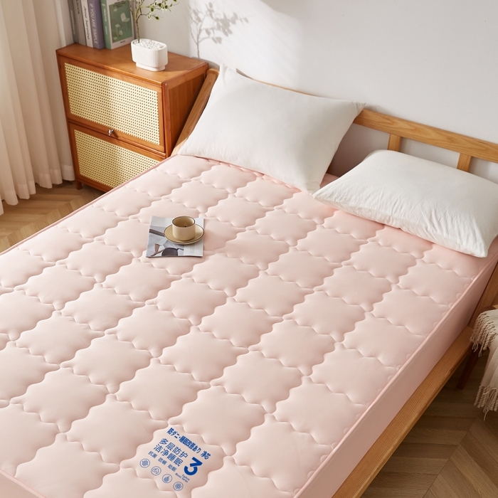 91家纺网 家纺一手货源 找家纺 （总）伊赛家纺 2026新款抗菌防螨夹棉大方格床笠