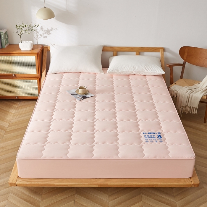 91家纺网 家纺一手货源 找家纺 （总）伊赛家纺 2026新款抗菌防螨夹棉大方格床笠