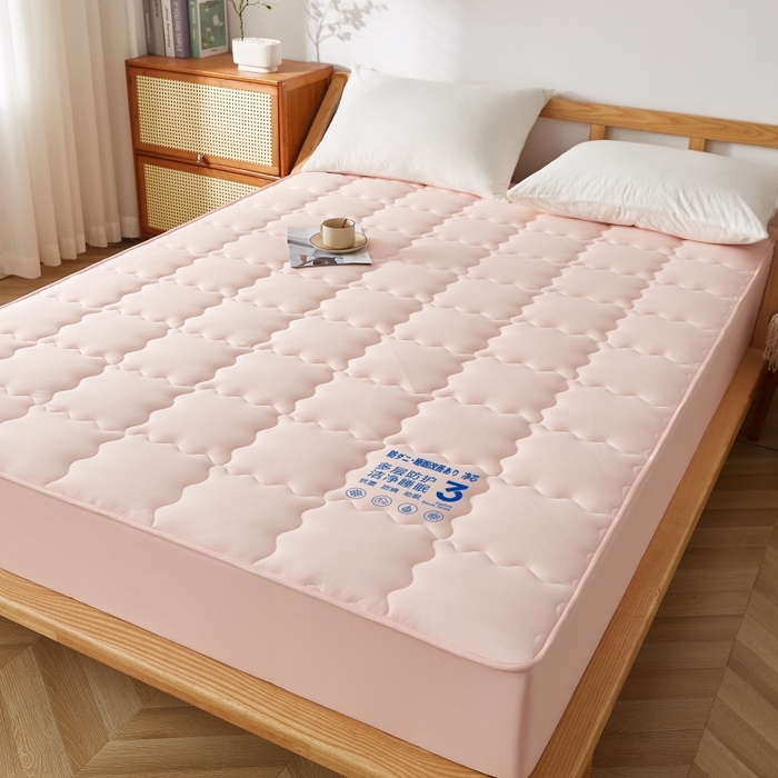 91家纺网 家纺一手货源 找家纺 （总）伊赛家纺 2026新款抗菌防螨夹棉大方格床笠