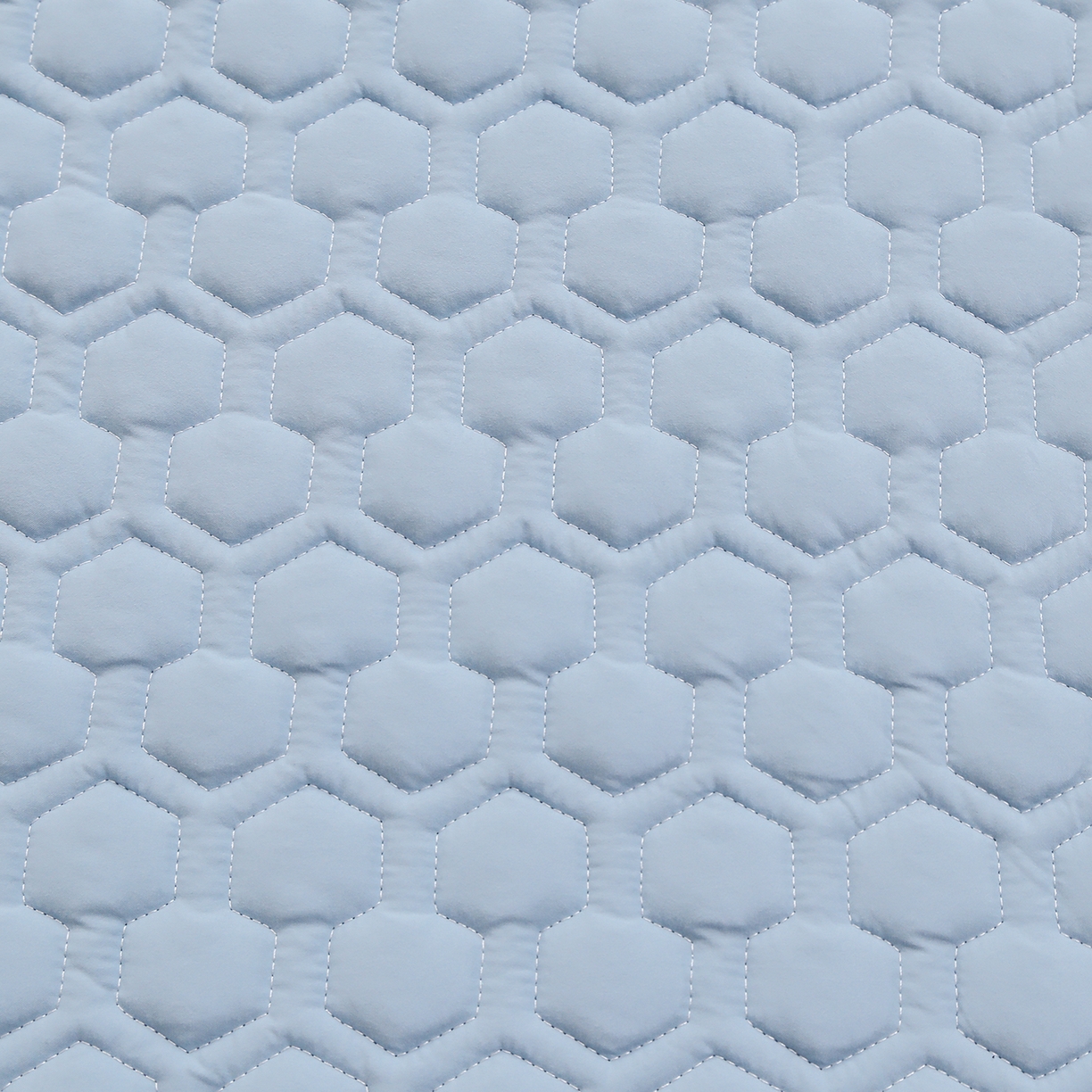 91家纺网 家纺一手货源 找家纺 彩亿家纺 2026新款A类古法水洗仿棉夹棉床笠三件套全包防滑床垫保护套-水立方 水立方-浅石蓝