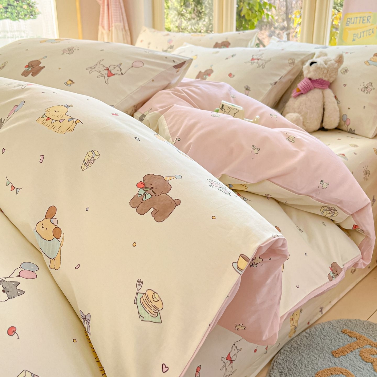 91家纺网 家纺一手货源 找家纺 （总）女子家纺 2026新款全棉纯棉13070印花四件套单品系列