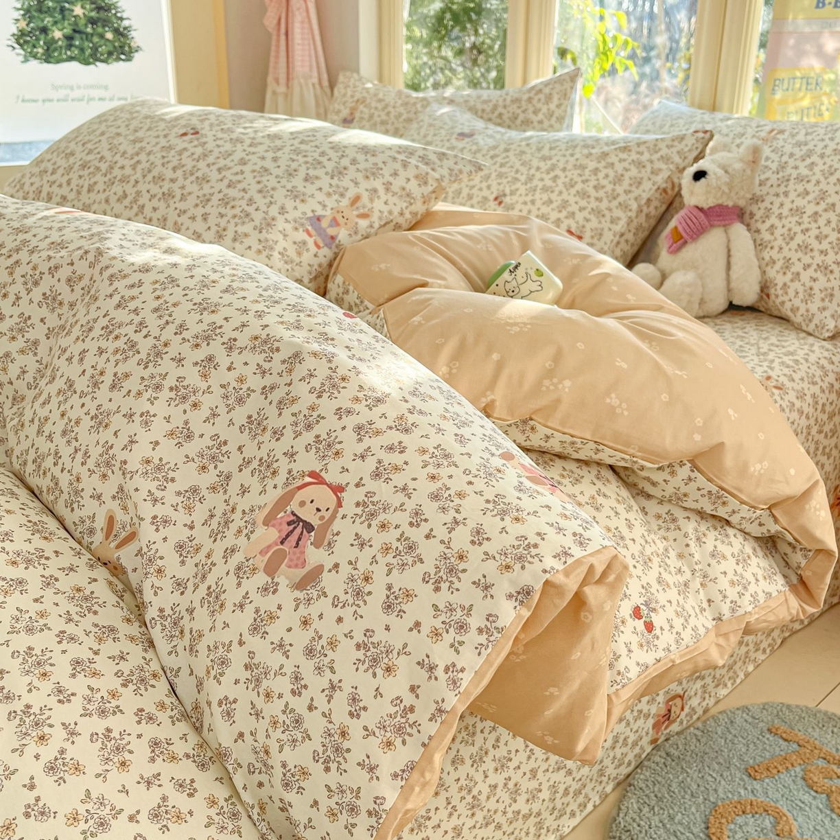 91家纺网 家纺一手货源 找家纺 （总）女子家纺 2026新款全棉纯棉13070印花四件套单品系列