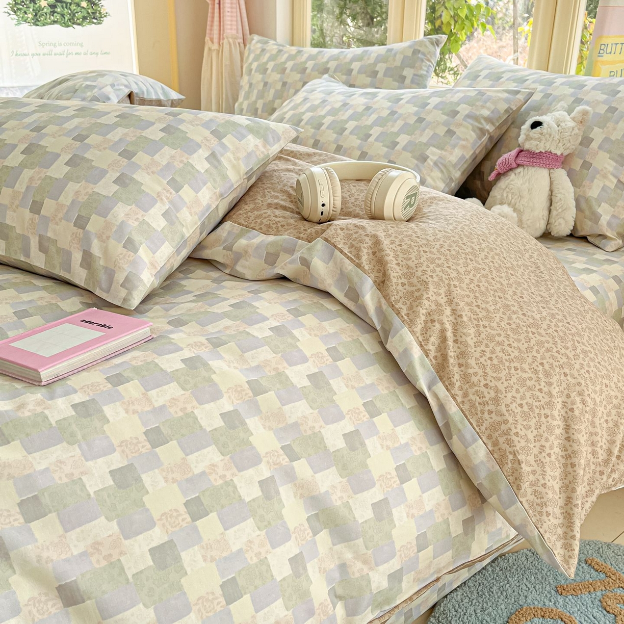 91家纺网 家纺一手货源 找家纺 女子家纺 2026新款全棉纯棉13070印花四件套单品系列 唐顿庄园