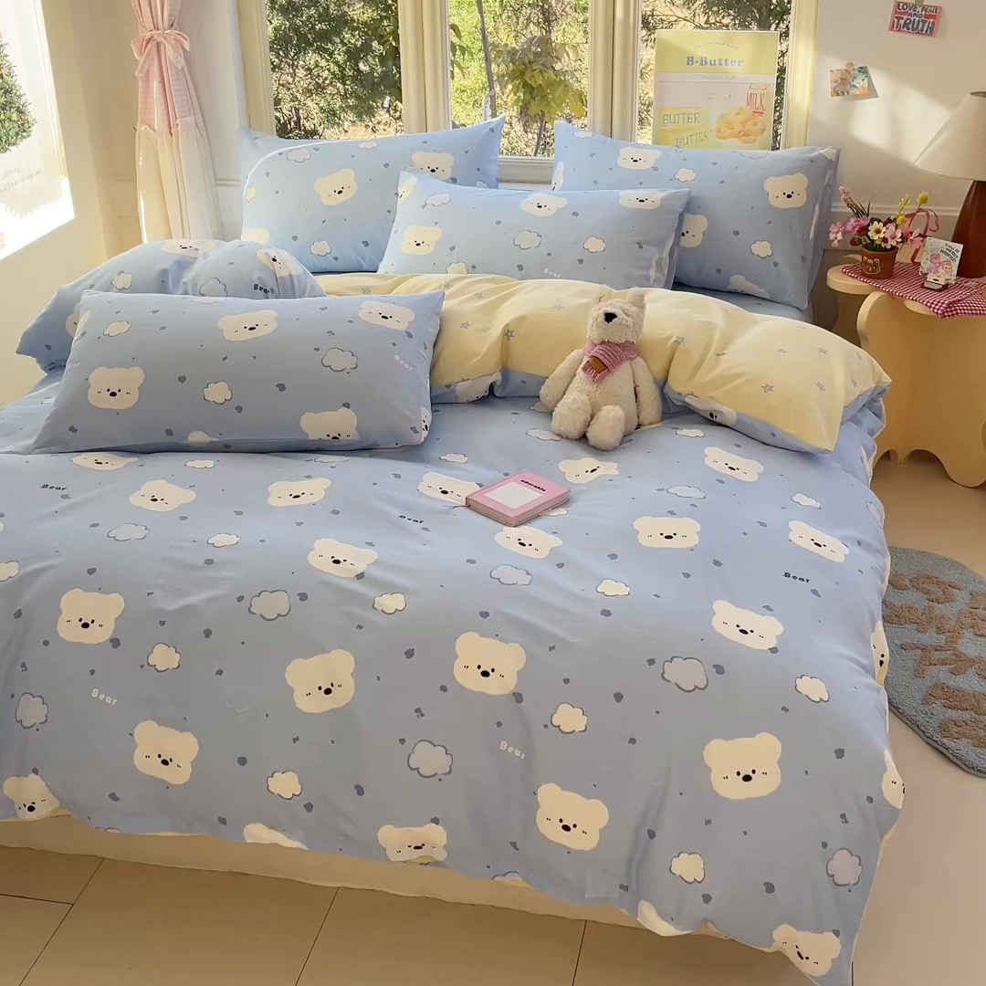 91家纺网 家纺一手货源 找家纺 （总）女子家纺 2026新款全棉纯棉13070印花四件套单品系列