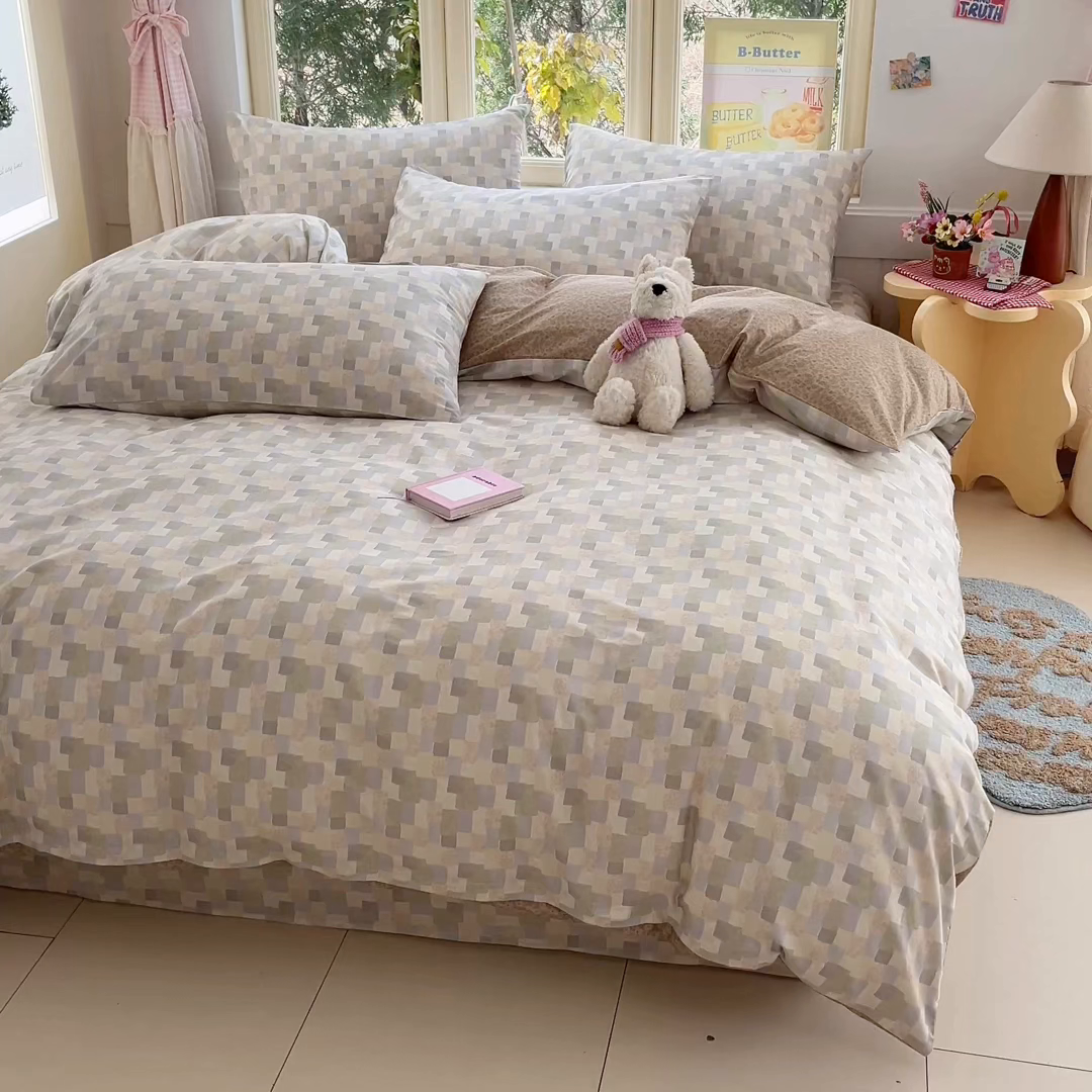 91家纺网 家纺一手货源 找家纺 女子家纺 2026新款全棉纯棉13070印花四件套单品系列 唐顿庄园