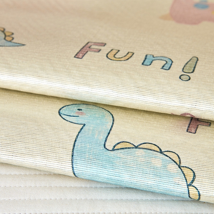 91家纺网 家纺一手货源 找家纺 嗨生活 2026新款婴童双面凉席 多彩恐龙