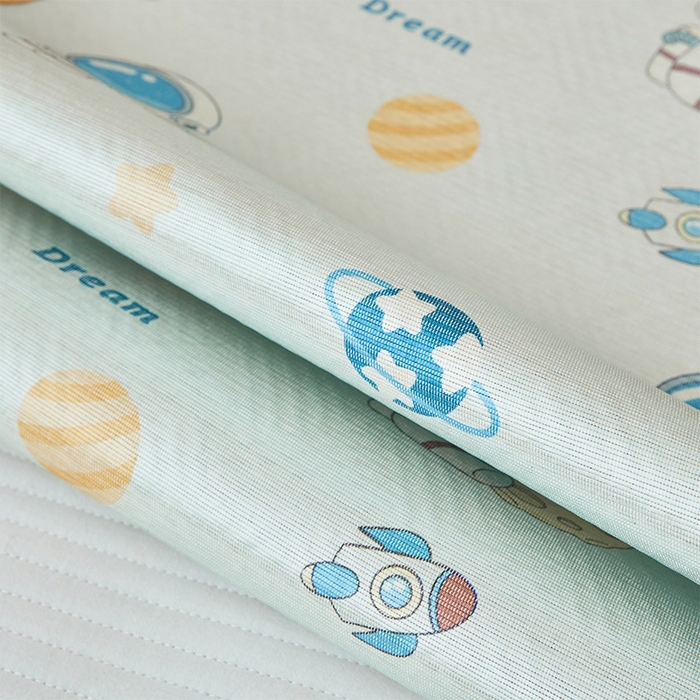 91家纺网 家纺一手货源 找家纺 嗨生活 2026新款婴童双面凉席 航天员