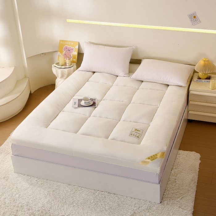 91家纺网 家纺一手货源 找家纺 （总）伊赛家纺 2026新款亲肤磨毛大豆床褥床垫