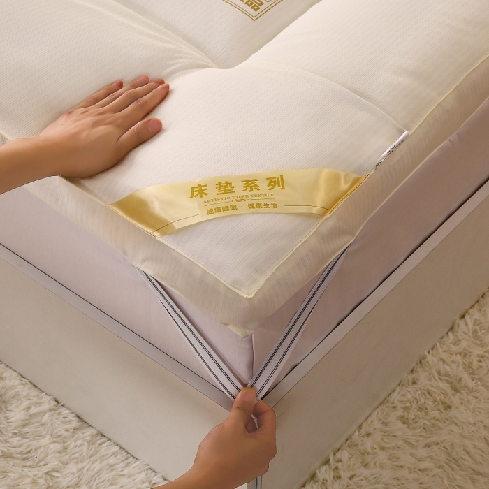 91家纺网 家纺一手货源 找家纺 （总）伊赛家纺 2026新款亲肤磨毛大豆床褥床垫