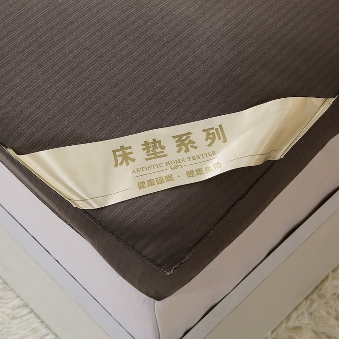 91家纺网 家纺一手货源 找家纺 伊赛家纺 2026新款亲肤磨毛大豆床褥床垫 灰色