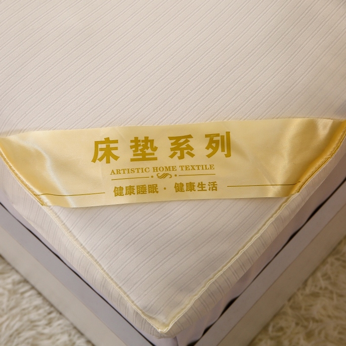 91家纺网 家纺一手货源 找家纺 伊赛家纺 2026新款亲肤磨毛大豆床褥床垫 白色