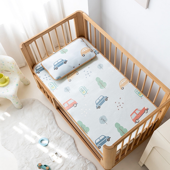 91家纺网 家纺一手货源 找家纺 嗨生活 2026新款婴童双面凉席 开心车队