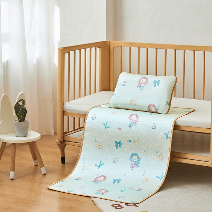 嗨生活 2026新款婴童双面凉席 美人鱼