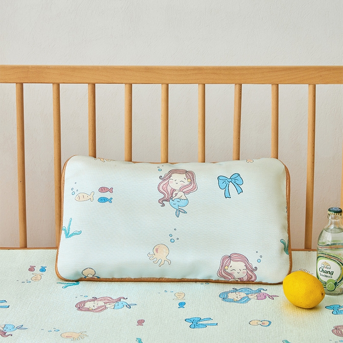 91家纺网 家纺一手货源 找家纺 嗨生活 2026新款婴童双面凉席 美人鱼