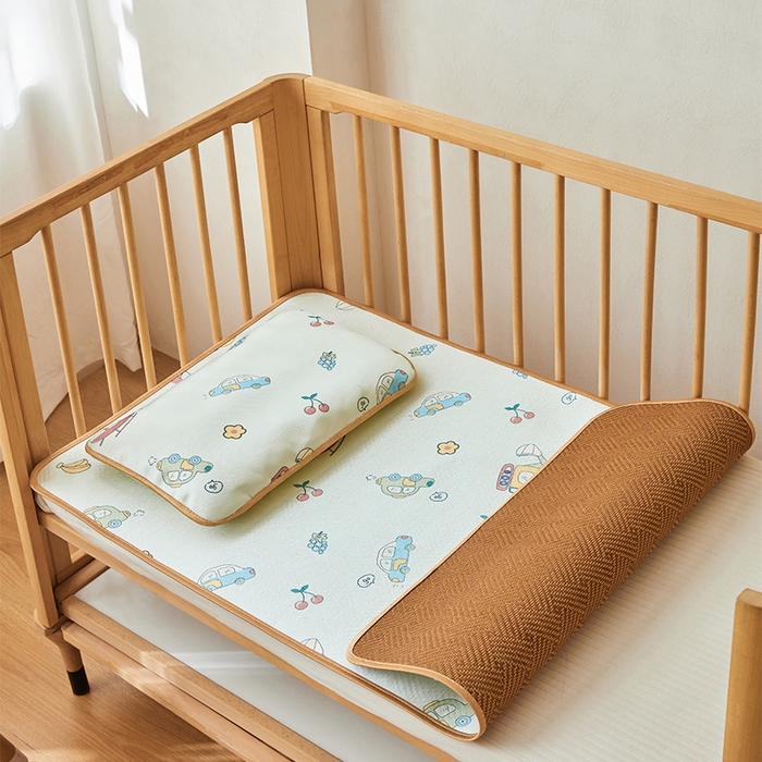 91家纺网 家纺一手货源 找家纺 嗨生活 2026新款婴童双面凉席 汽车派对