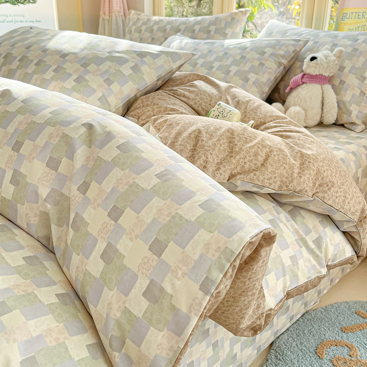 91家纺网 家纺一手货源 找家纺 （总）女子家纺 2026新款全棉纯棉13070印花四件套单品系列