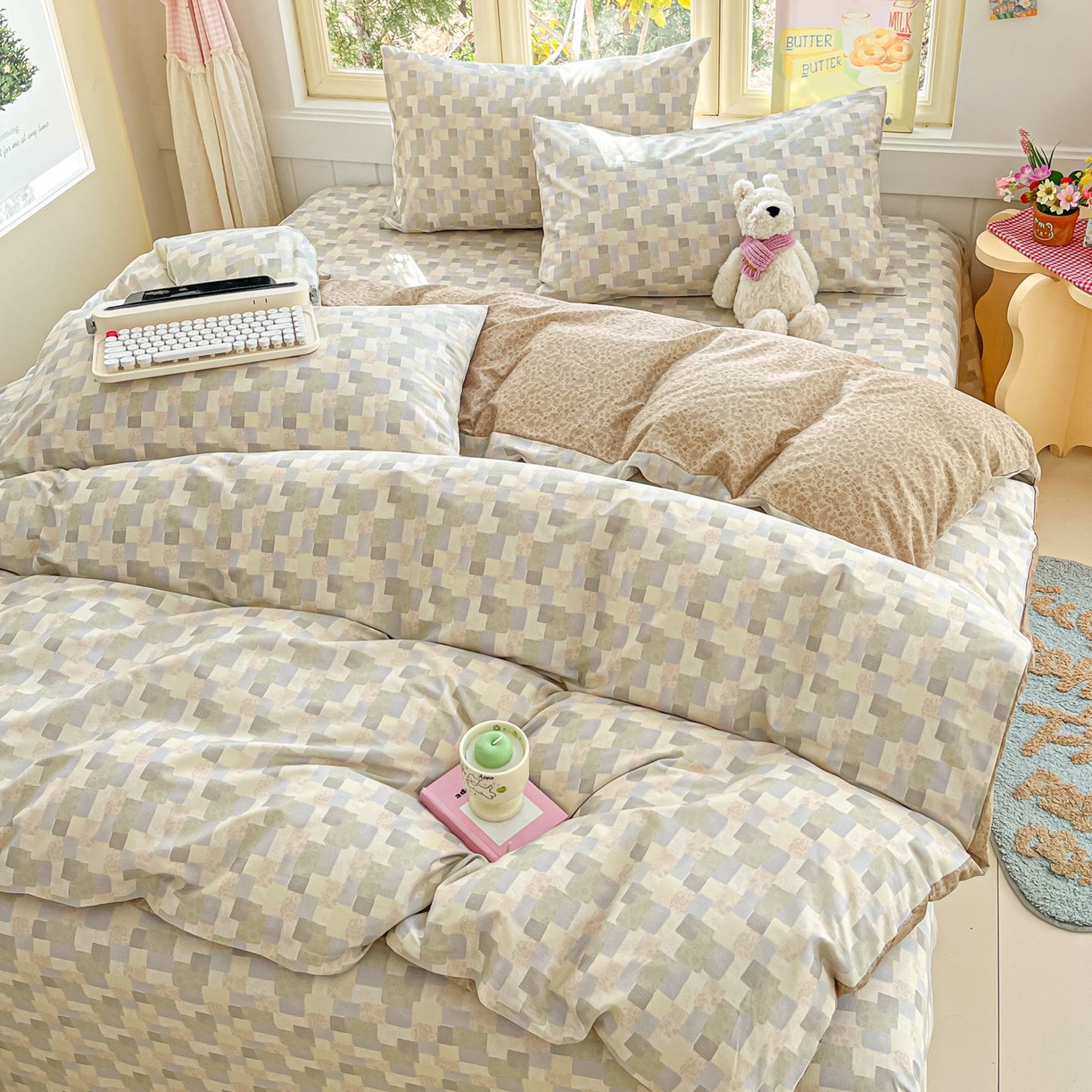 91家纺网 家纺一手货源 找家纺 女子家纺 2026新款全棉纯棉13070印花四件套单品系列 唐顿庄园