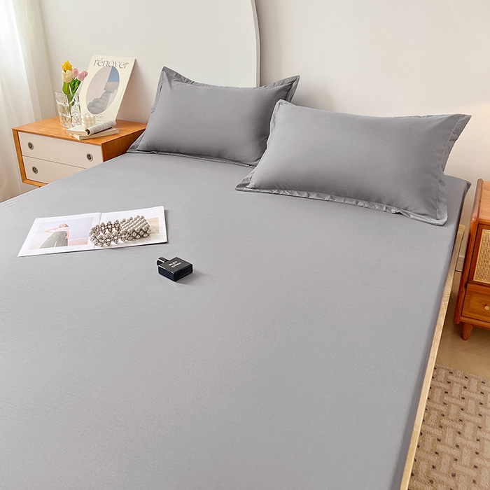 91家纺网 家纺一手货源 找家纺 伊赛家纺 2026新款A类三防水床笠 绅士灰