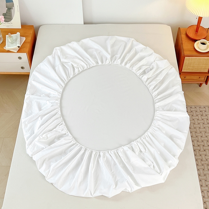 91家纺网 家纺一手货源 找家纺 伊赛家纺 2026新款A类三防水床笠 本白色