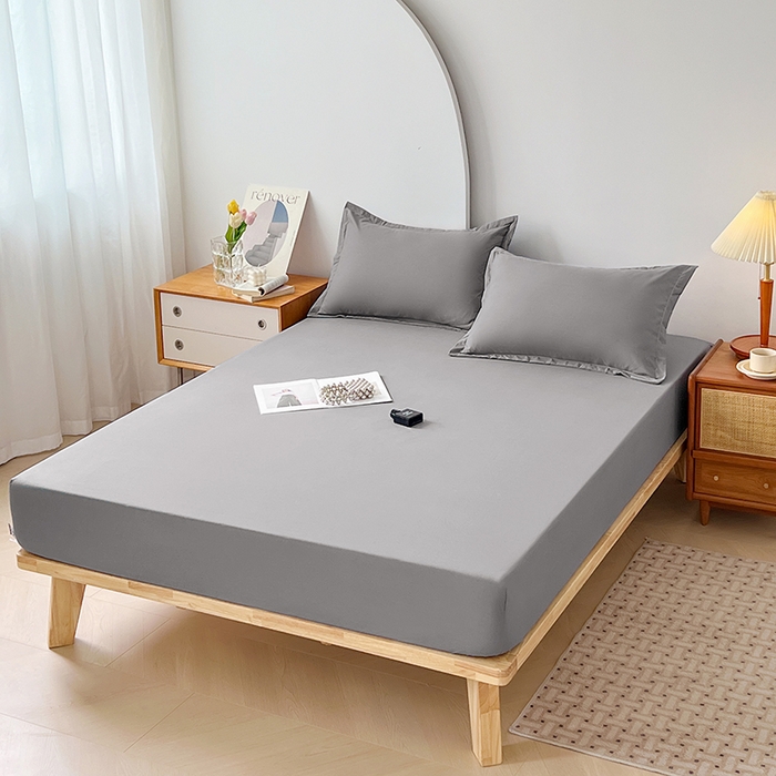 91家纺网 家纺一手货源 找家纺 伊赛家纺 2026新款A类三防水床笠 绅士灰