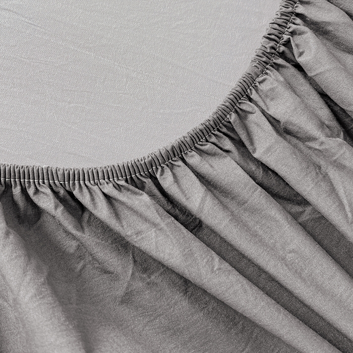 91家纺网 家纺一手货源 找家纺 伊赛家纺 2026新款A类三防水床笠 绅士灰