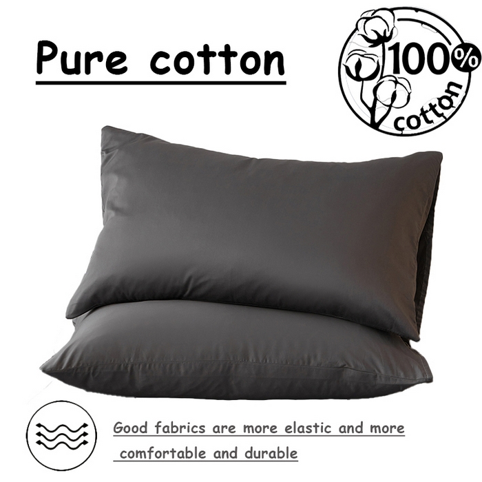 91家纺网 家纺一手货源 找家纺 伊赛家纺 2026新款全棉跨境全尺寸枕套 黑