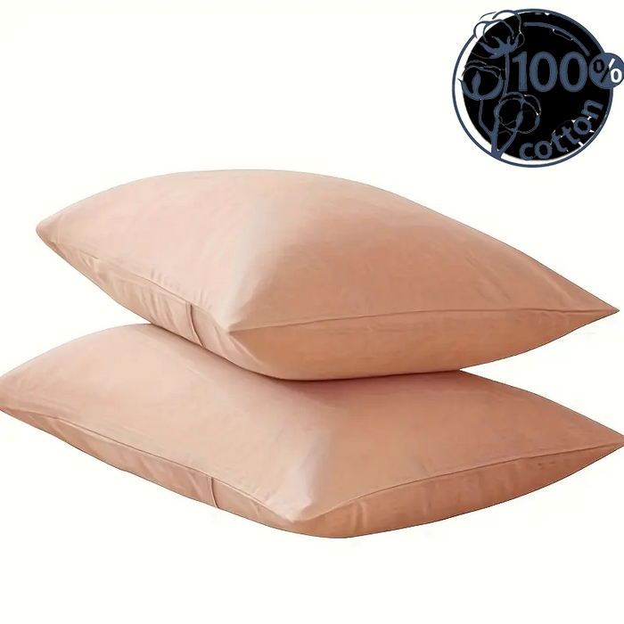 91家纺网 家纺一手货源 找家纺 伊赛家纺 2026新款全棉跨境全尺寸枕套 粉玉